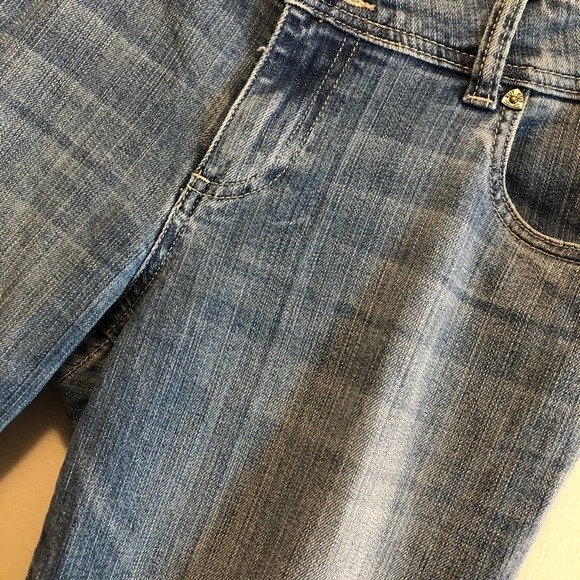 Kut From The Kloth Cameron Wide Cuff Roll Up Jean Blue Size 8 Denim - Picture 9 of 14